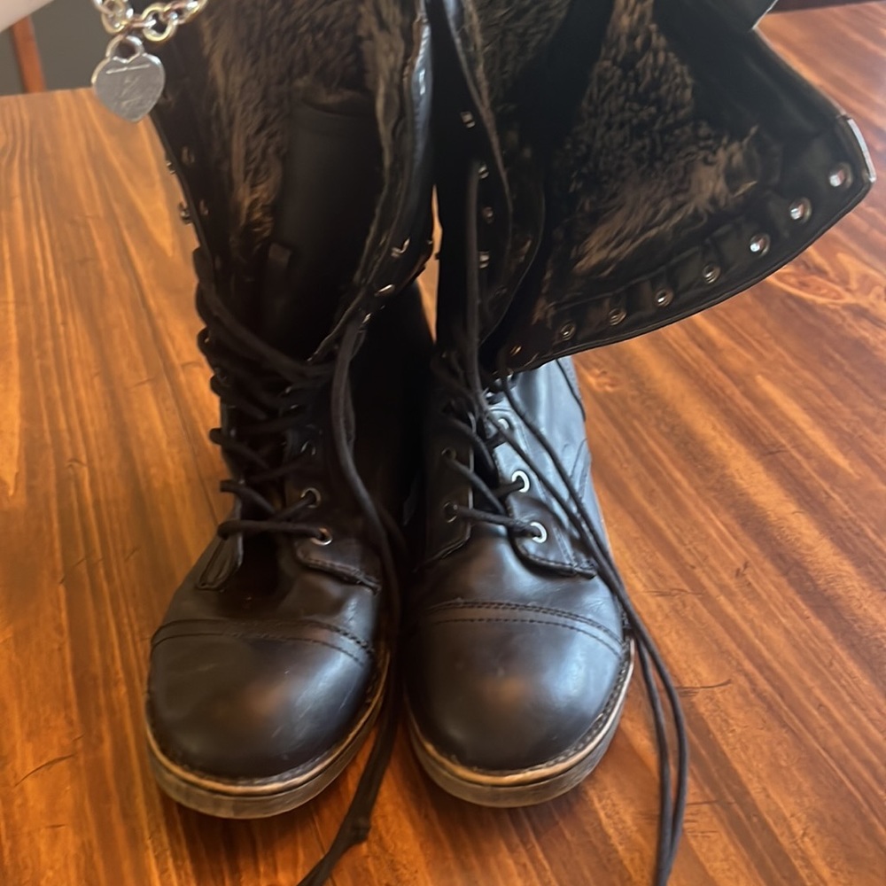 Lace Up Combat Boots and purchased for over $120!  Details in description